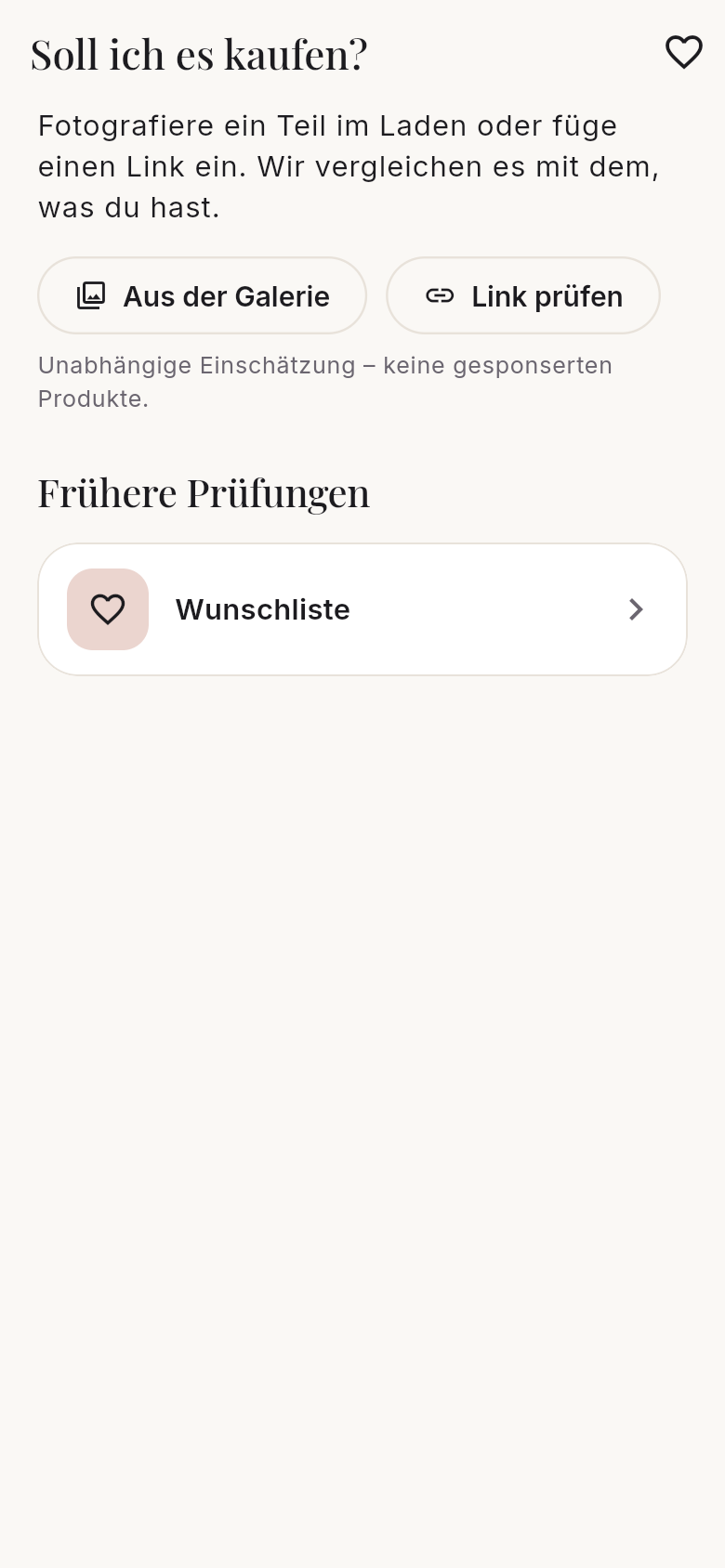 Soll ich es kaufen?