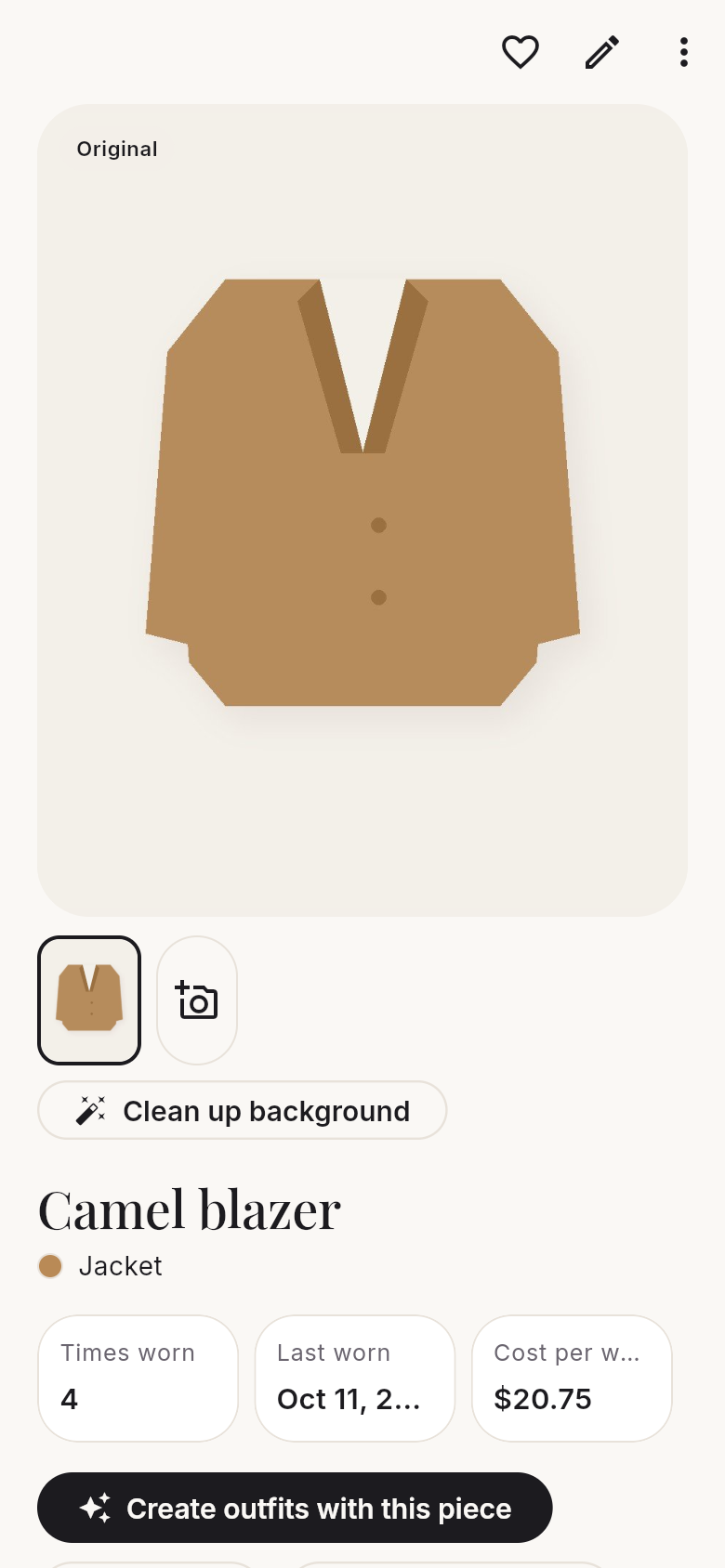 Item details and care